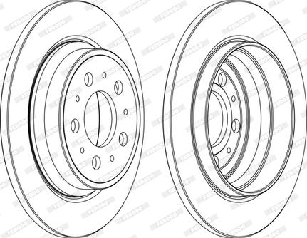 Ferodo DDF1079C-1-D - Disque de frein cwaw.fr