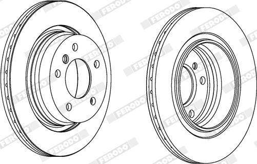 Ferodo DDF1073X - Disque de frein cwaw.fr