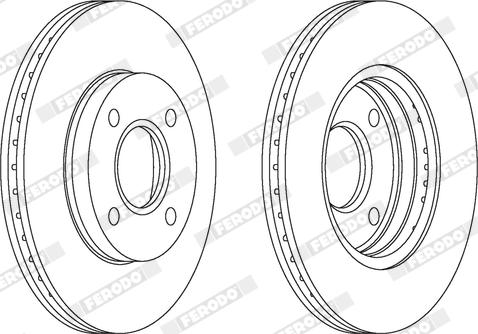 Ferodo DDF1072X - Disque de frein cwaw.fr