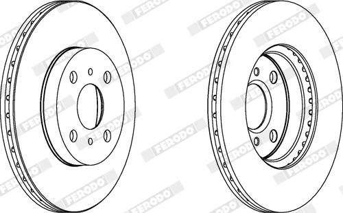 Ferodo DDF1149X - Disque de frein cwaw.fr