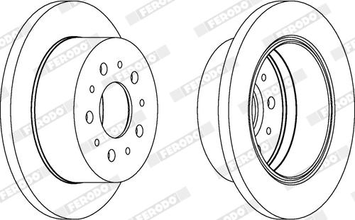 Ferodo DDF1145X - Disque de frein cwaw.fr