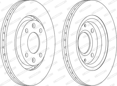 Ferodo DDF1140P-D - Disque de frein cwaw.fr