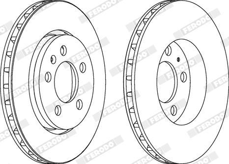 Ferodo DDF1154X - Disque de frein cwaw.fr