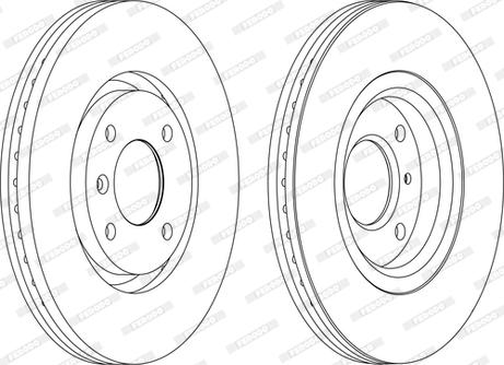 Ferodo DDF1152P-D - Disque de frein cwaw.fr