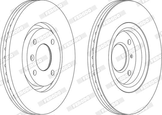 Ferodo DDF1152X - Disque de frein cwaw.fr