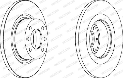 Ferodo DDF1157C - Disque de frein cwaw.fr