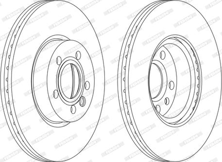 Ferodo DDF1160C - Disque de frein cwaw.fr