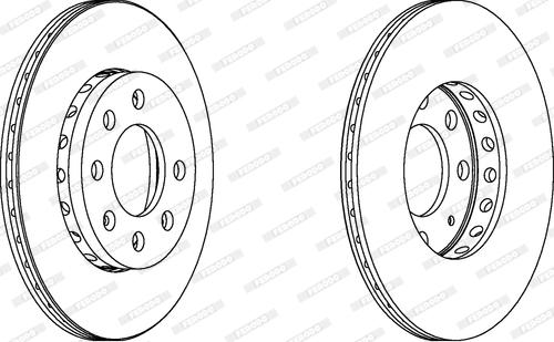 Ferodo DDF1161C - Disque de frein cwaw.fr