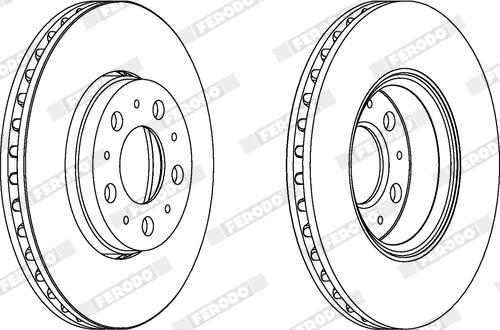 Ferodo DDF1163X - Disque de frein cwaw.fr