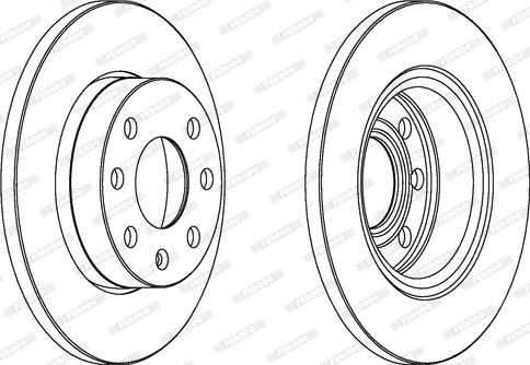 Ferodo DDF116C - Disque de frein cwaw.fr