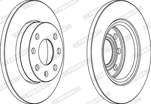 Ferodo DDF116X - Disque de frein cwaw.fr