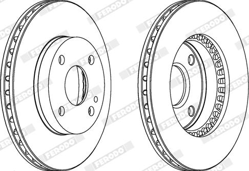 Ferodo DDF1104X - Disque de frein cwaw.fr