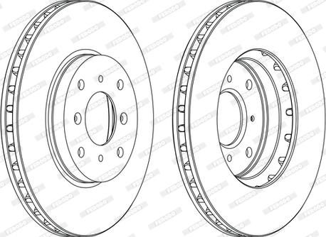 Ferodo DDF1119C - Disque de frein cwaw.fr