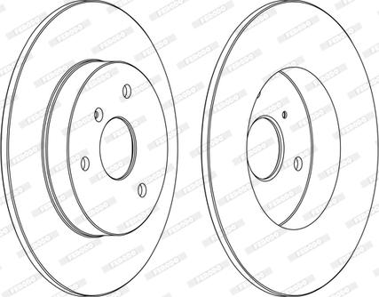 Ferodo DDF1111C-1-D - Disque de frein cwaw.fr