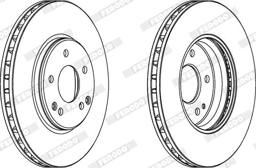 Ferodo DDF1136X - Disque de frein cwaw.fr