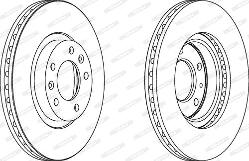 Ferodo DDF1132C - Disque de frein cwaw.fr