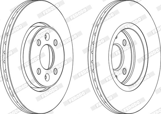 Ferodo DDF1124X - Disque de frein cwaw.fr