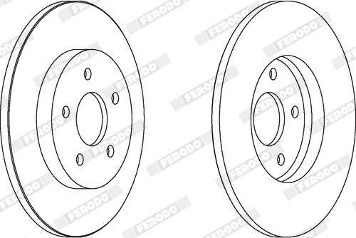 Ferodo DDF1126X - Disque de frein cwaw.fr