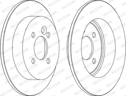 Ferodo DDF1128C-1-D - Disque de frein cwaw.fr