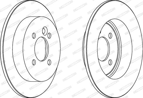 Ferodo DDF1128C - Disque de frein cwaw.fr