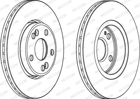 Ferodo DDF1123C - Disque de frein cwaw.fr