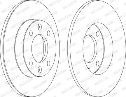 Ferodo DDF1178P-1-D - Disque de frein cwaw.fr