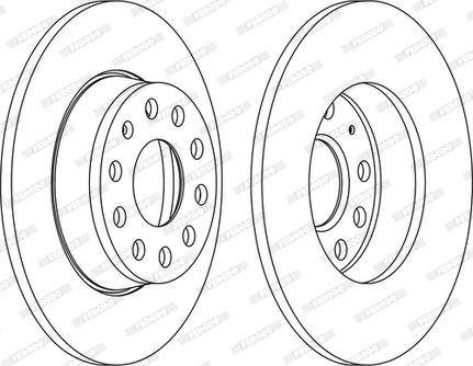 Ferodo DDF1895C-D - Disque de frein cwaw.fr