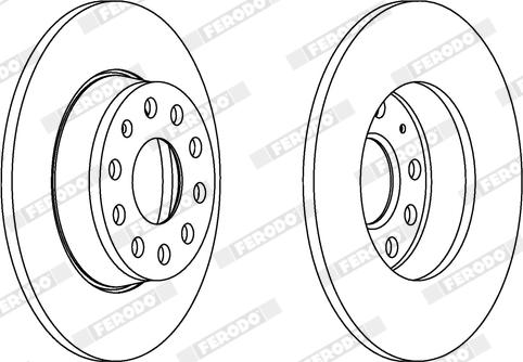 Ferodo DDF1895X - Disque de frein cwaw.fr