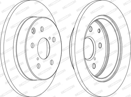 Ferodo DDF1846C-D - Disque de frein cwaw.fr