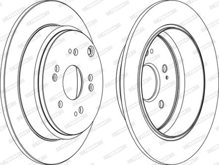 Ferodo DDF1860C - Disque de frein cwaw.fr