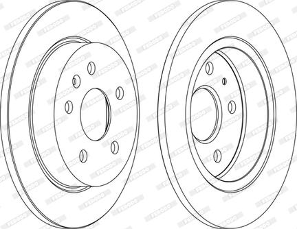 Ferodo DDF1804P-D - Disque de frein cwaw.fr