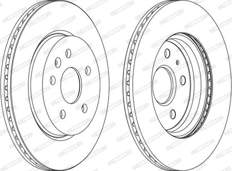 Ferodo DDF1805P-D - Disque de frein cwaw.fr