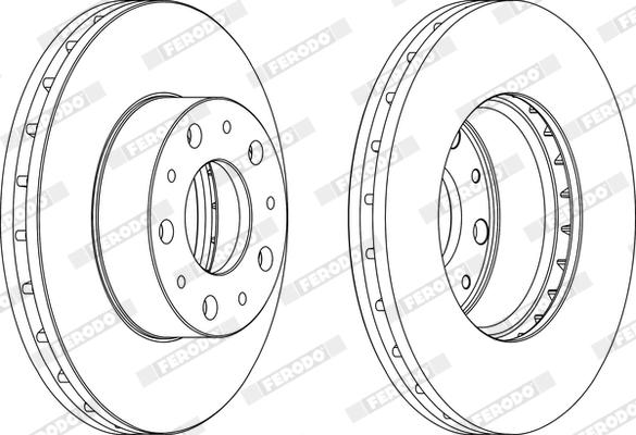 Ferodo DDF1800X - Disque de frein cwaw.fr