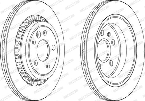 Ferodo DDF1802C - Disque de frein cwaw.fr