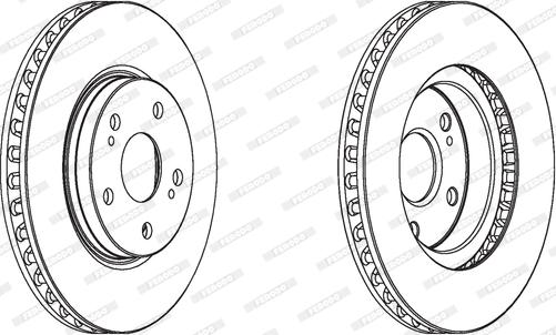 Ferodo DDF1814C - Disque de frein cwaw.fr