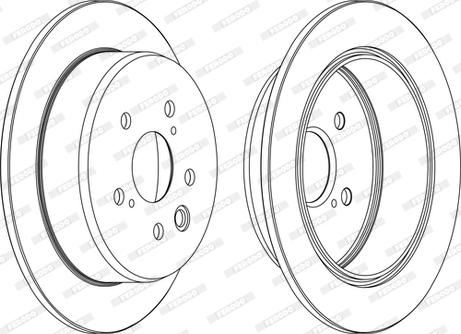 Ferodo DDF1815C-D - Disque de frein cwaw.fr