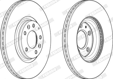 Ferodo DDF1880X - Disque de frein cwaw.fr