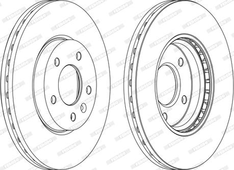 Ferodo DDF1870C-D - Disque de frein cwaw.fr