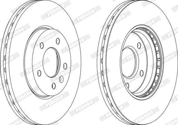 Ferodo DDF1870X - Disque de frein cwaw.fr