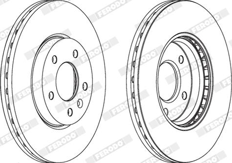 Ferodo DDF1870X - Disque de frein cwaw.fr