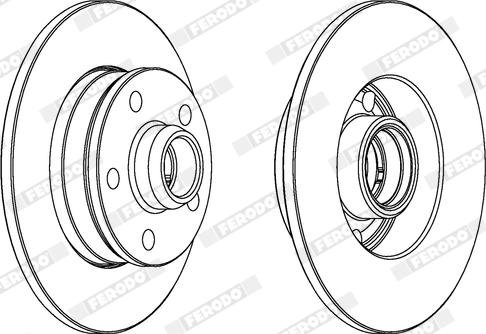 Ferodo DDF1350X - Disque de frein cwaw.fr