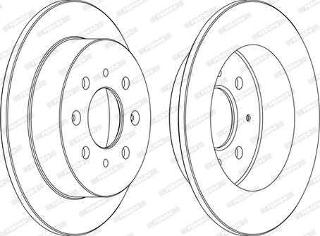 Ferodo DDF1358C - Disque de frein cwaw.fr