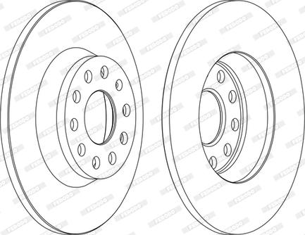 Ferodo DDF1306C-D - Disque de frein cwaw.fr