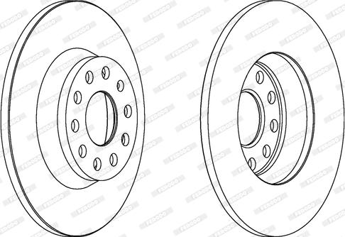 Ferodo DDF1306C - Disque de frein cwaw.fr