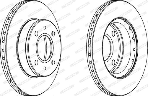 Ferodo DDF1301C - Disque de frein cwaw.fr