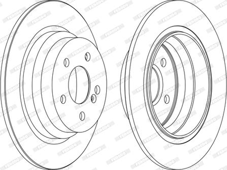 Ferodo DDF1308C-1-D - Disque de frein cwaw.fr