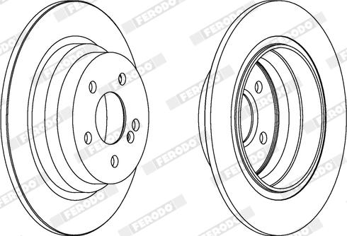 Ferodo DDF1308X - Disque de frein cwaw.fr