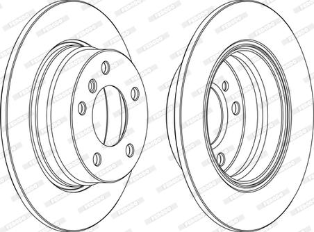 Ferodo DDF1303C - Disque de frein cwaw.fr