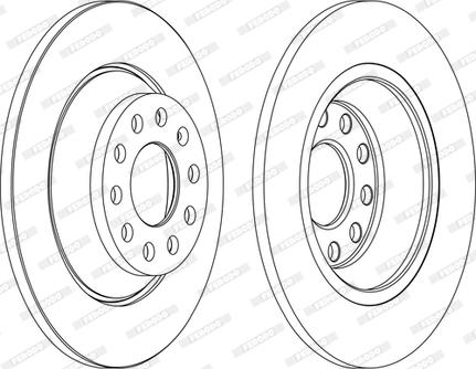 Ferodo DDF1307C-D - Disque de frein cwaw.fr