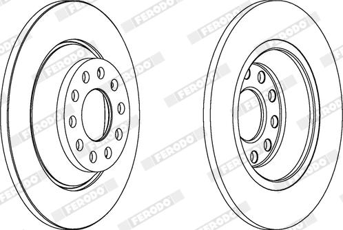 Ferodo DDF1307X - Disque de frein cwaw.fr